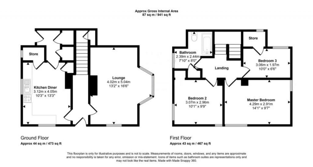 Floorplans For Ringway, Norwood Green, UB2