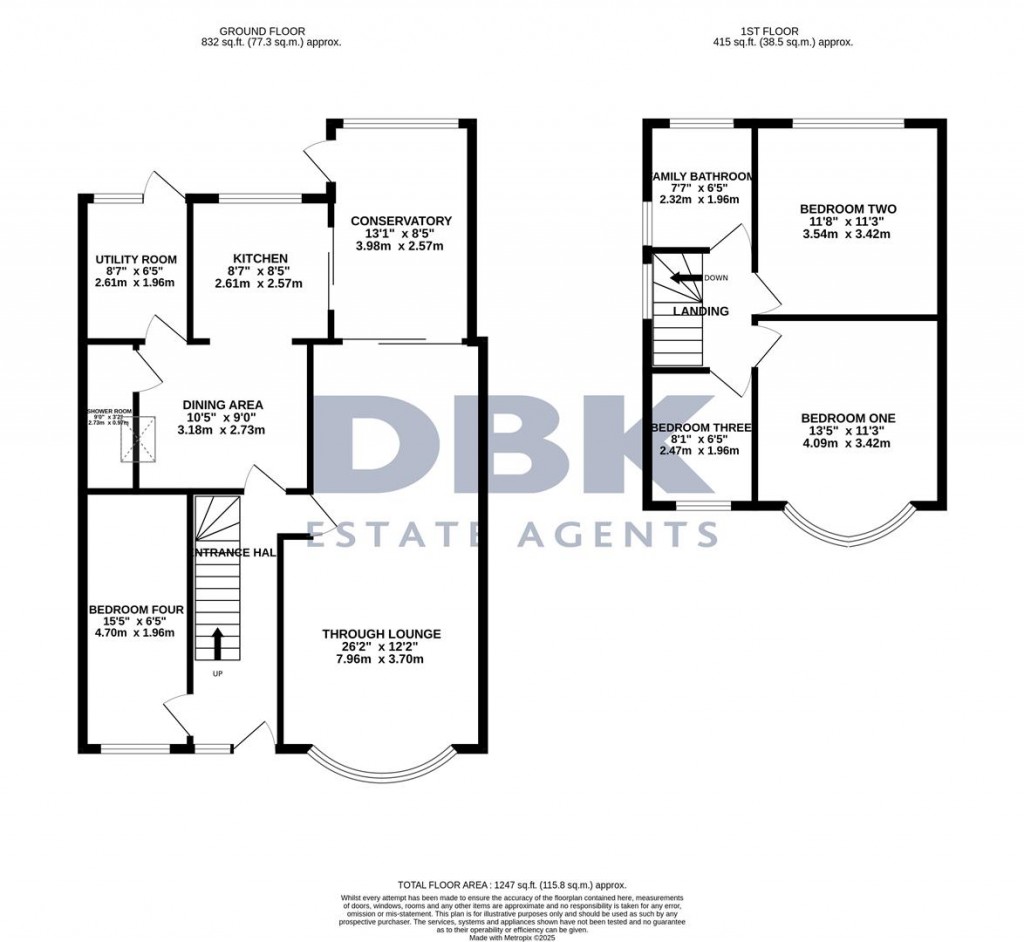 Floorplans For Legrace Avenue, Hounslow, TW4