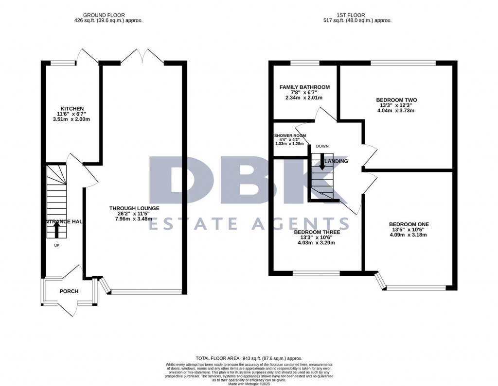 Floorplans For Mornington Crescent, Cranford, TW5