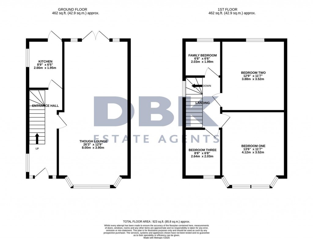 Floorplans For Haslemere Avenue, Hounslow, TW5