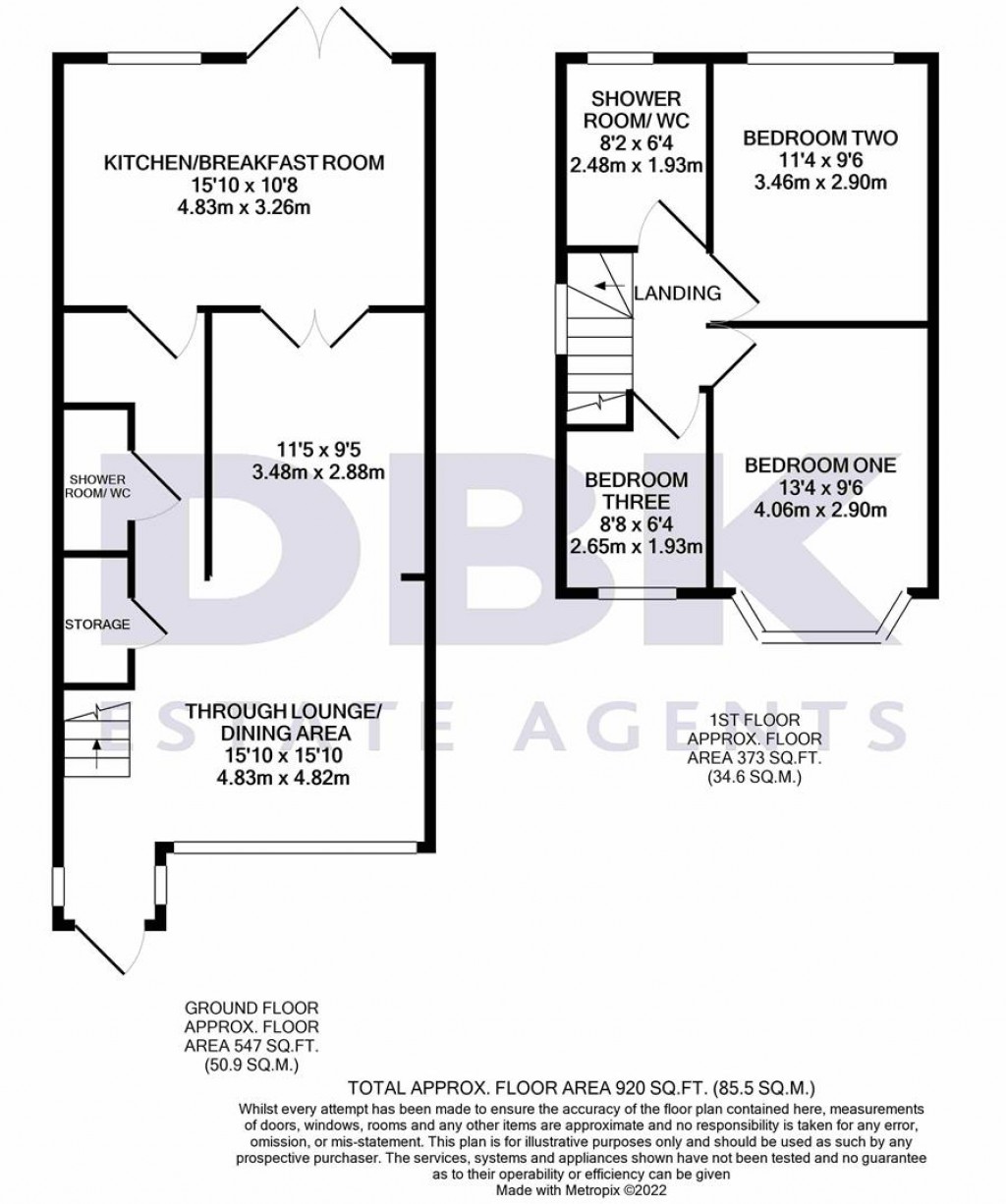 Floorplans For Oxford Avenue, Hayes, UB3
