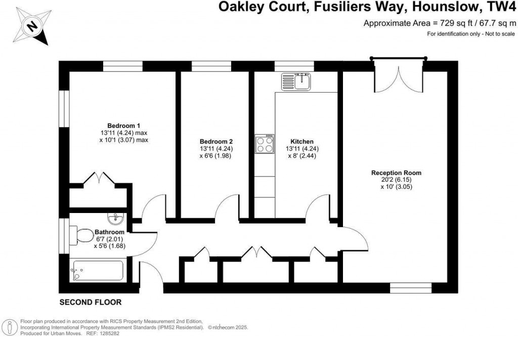 Floorplans For Fusiliers Way, Hounslow, TW4