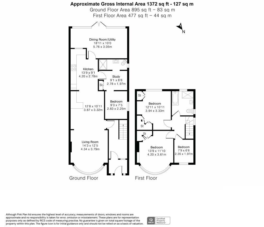 Floorplans For Nelson Gardens, Whitton, TW3