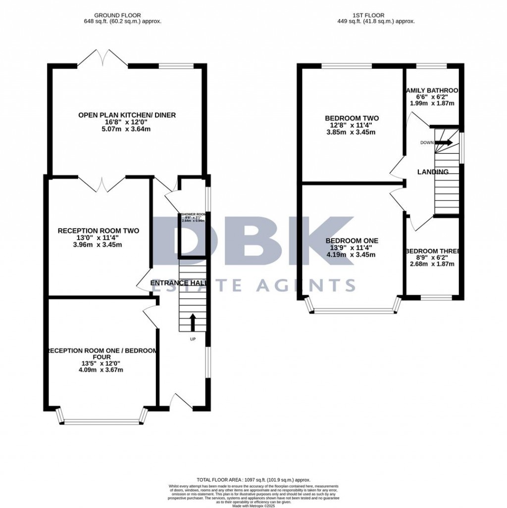 Floorplans For North Drive, Hounslow, Middlesex, TW3