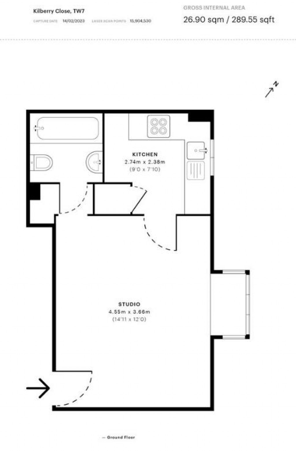 Floorplans For Kilberry Close, Isleworth, TW7