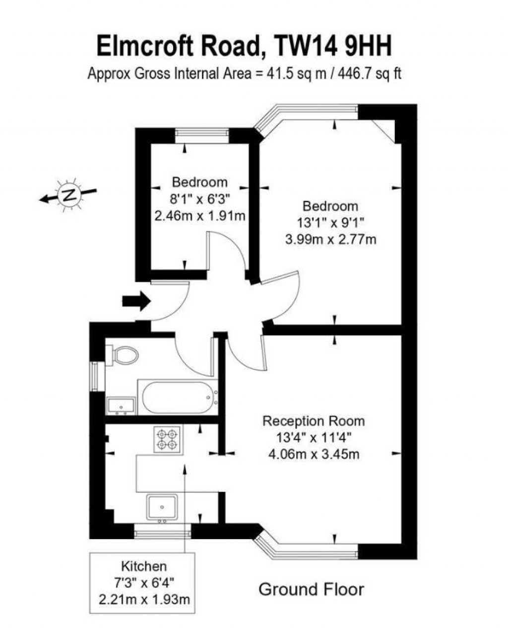 Floorplans For Elmcroft Close, Feltham, TW14