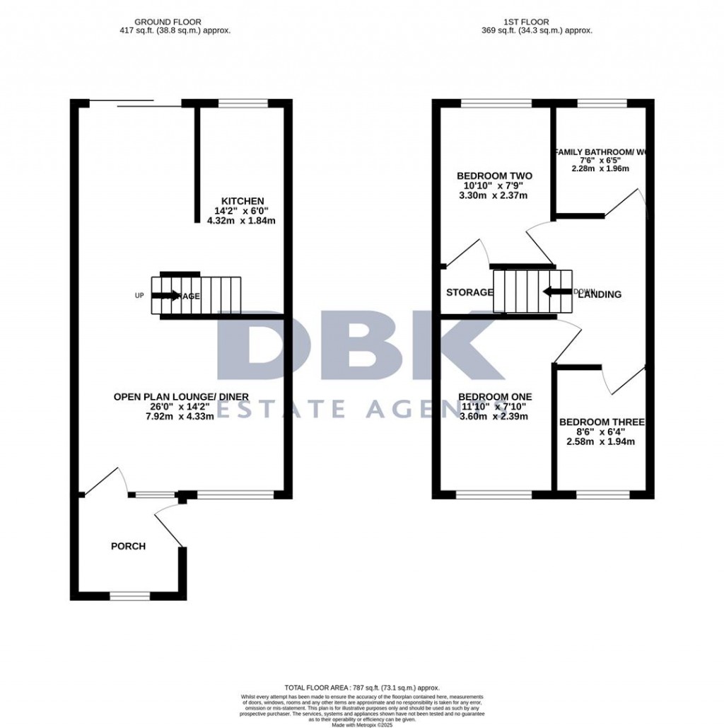 Floorplans For Chichester Way, Feltham, TW14