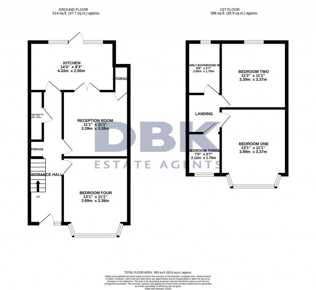 Floorplans For Basildene Road, Hounslow, TW4