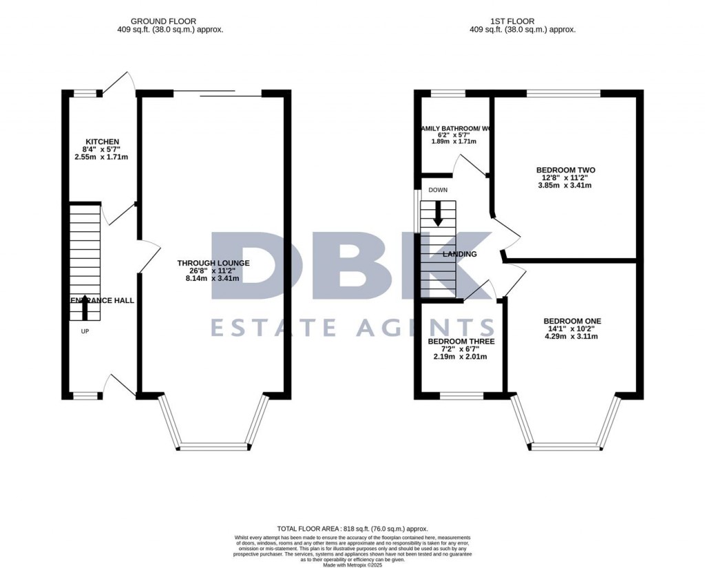 Floorplans For Park Avenue, Southall, UB1