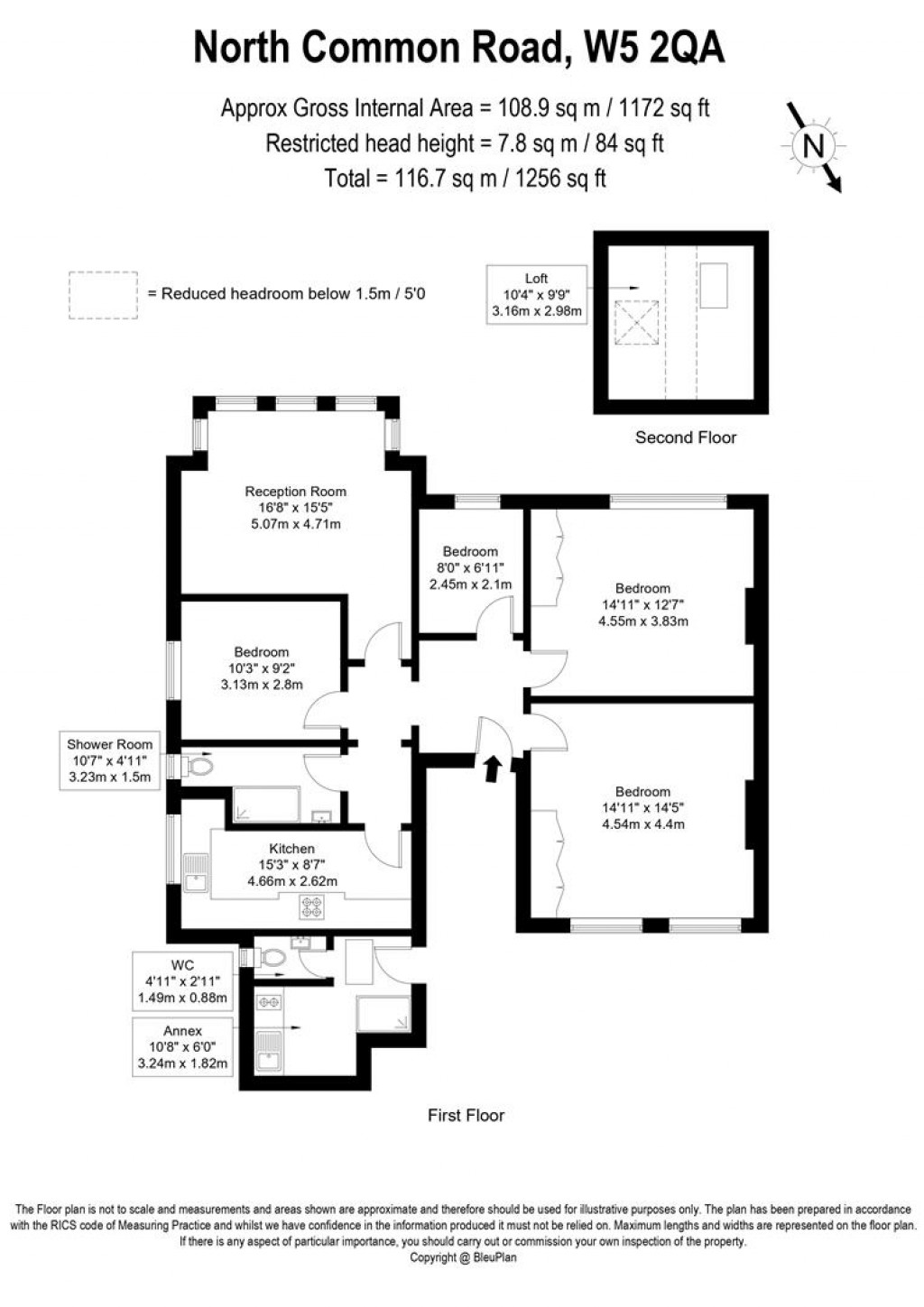 Floorplans For North Common Road, Ealing, W5