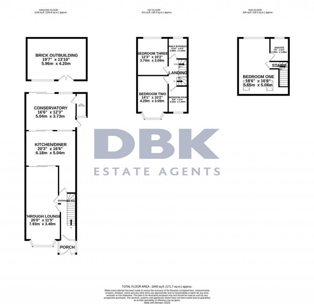 Floorplans For Byron Avenue, Cranford, TW4
