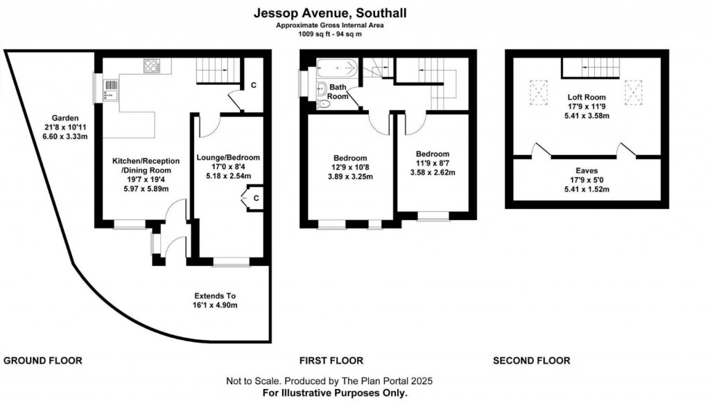 Floorplans For Jessop Avenue, Norwood Green, UB2