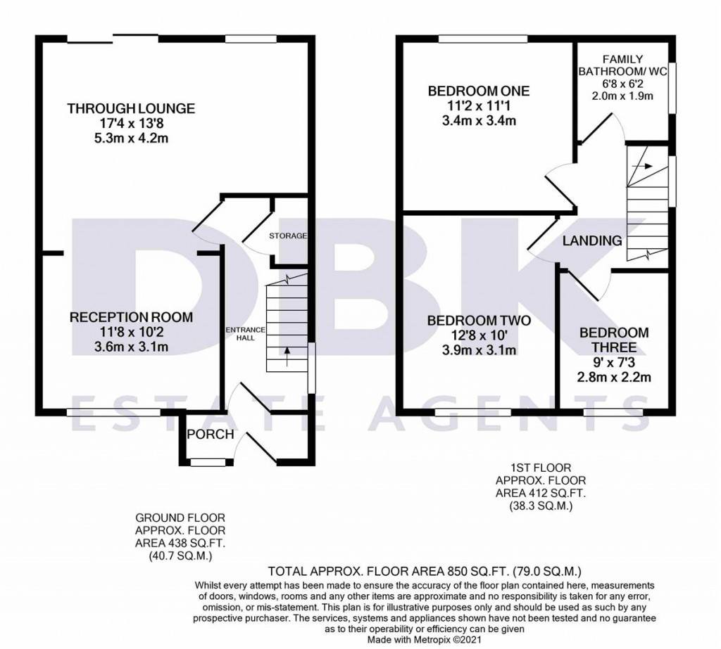 Floorplans For Westbrook Road, Heston, Middlesex, TW5