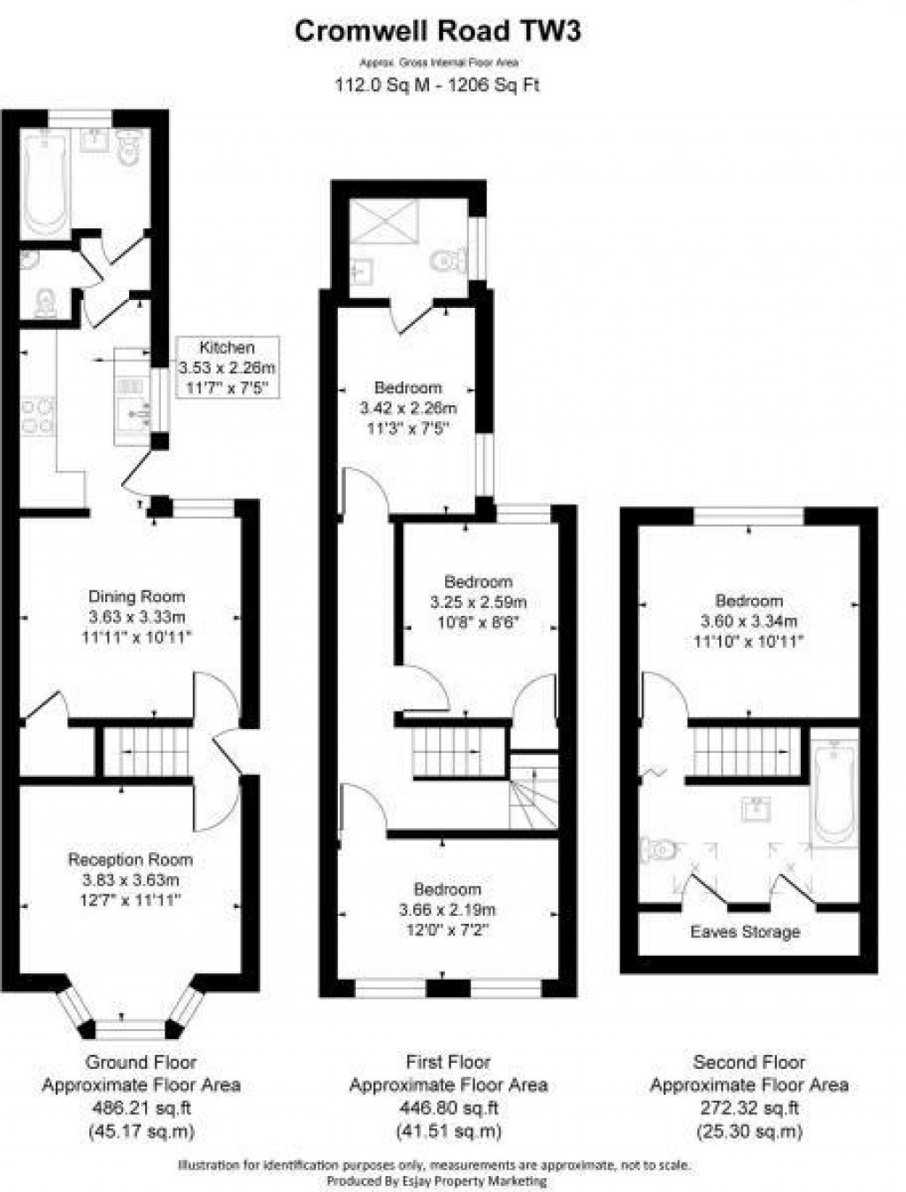 Floorplans For Cromwell Road, Hounslow, TW3