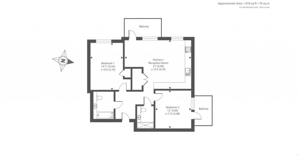 Floorplans For New Road Triangle, Feltham, TW14