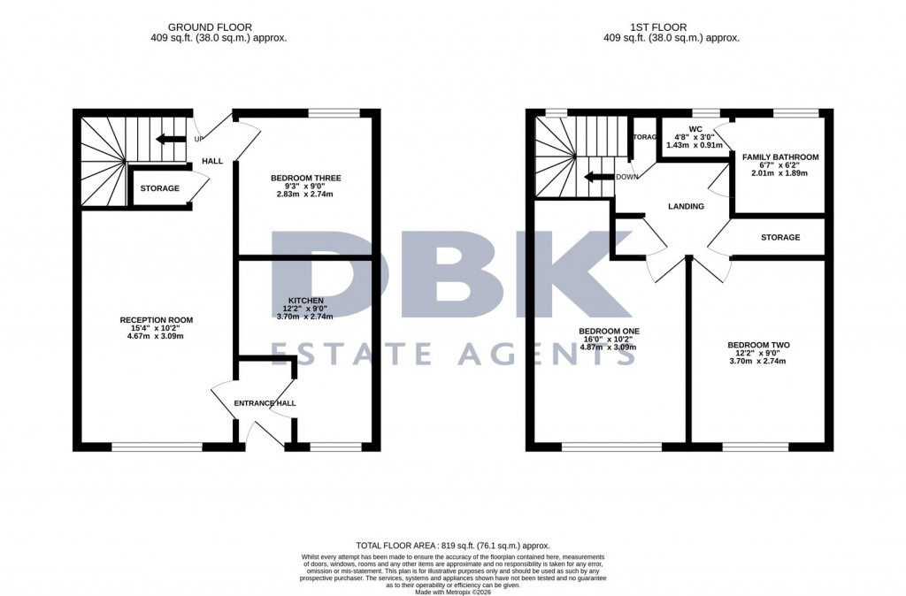 Floorplans For Stanborough Road, Hounslow, TW3