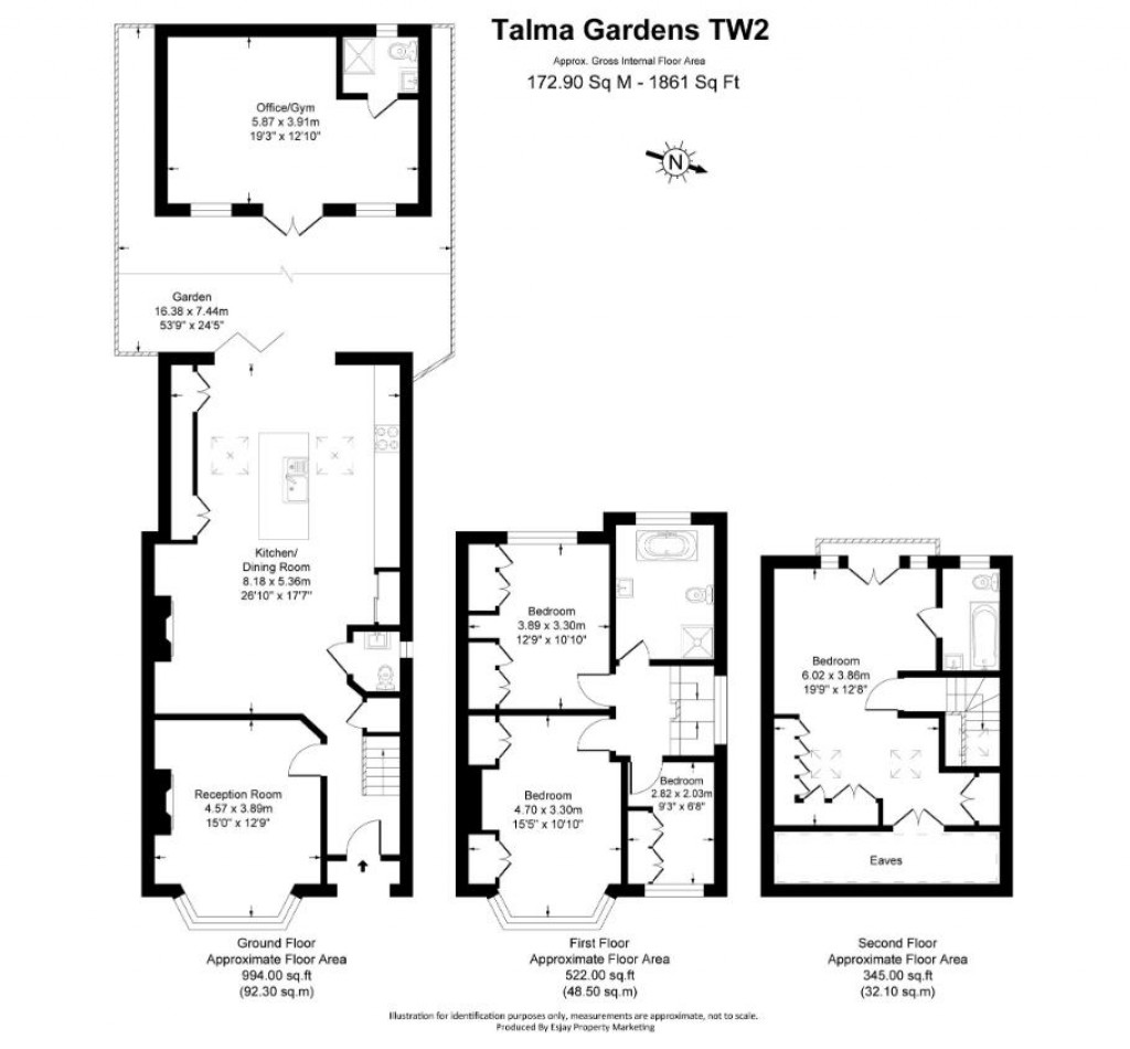 Floorplans For Talma Gardens, Twickenham, TW2