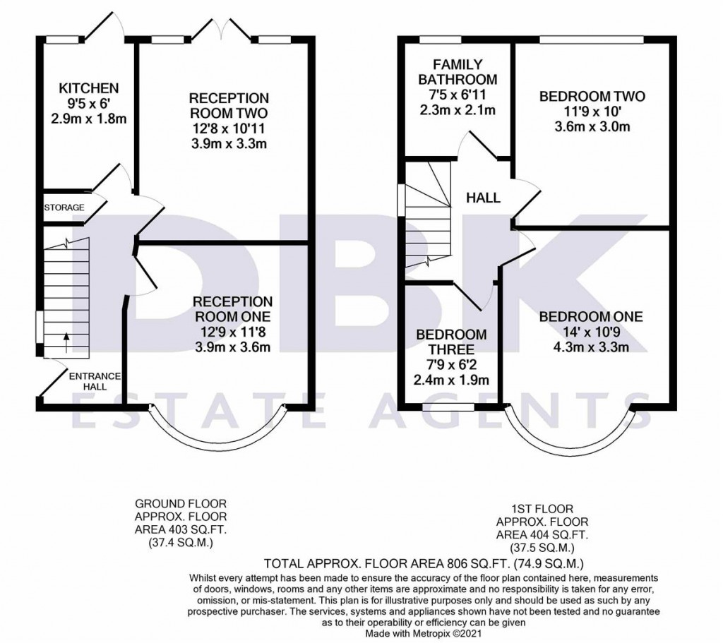 Floorplans For North Drive, Hounslow, TW3