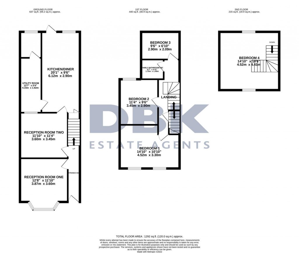Floorplans For Standard Road, Hounslow, TW4