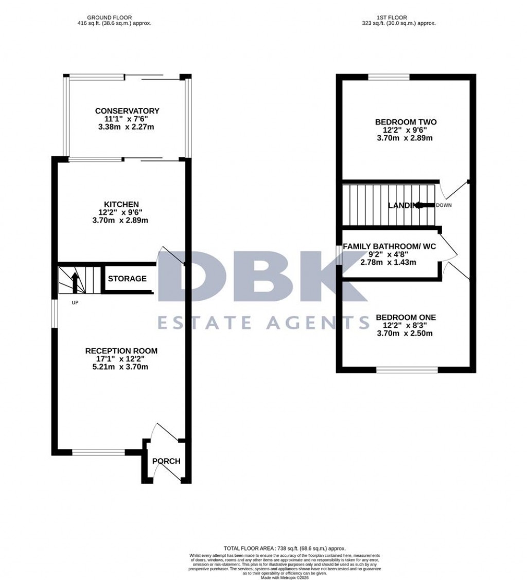 Floorplans For Churchill Close, Feltham, TW14