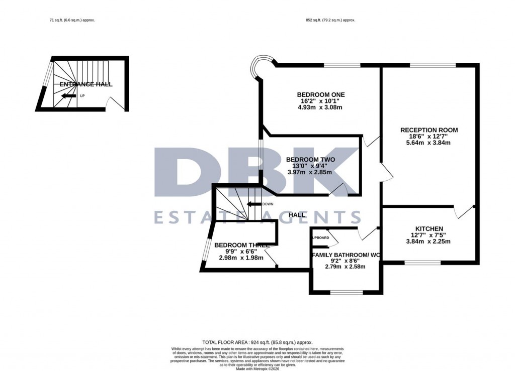 Floorplans For Upper Square, Isleworth, TW7