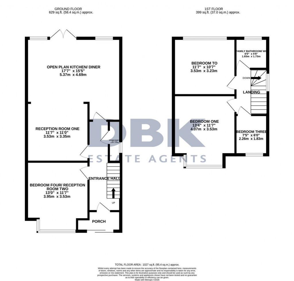 Floorplans For Clevedon Gardens, Hounslow, TW5