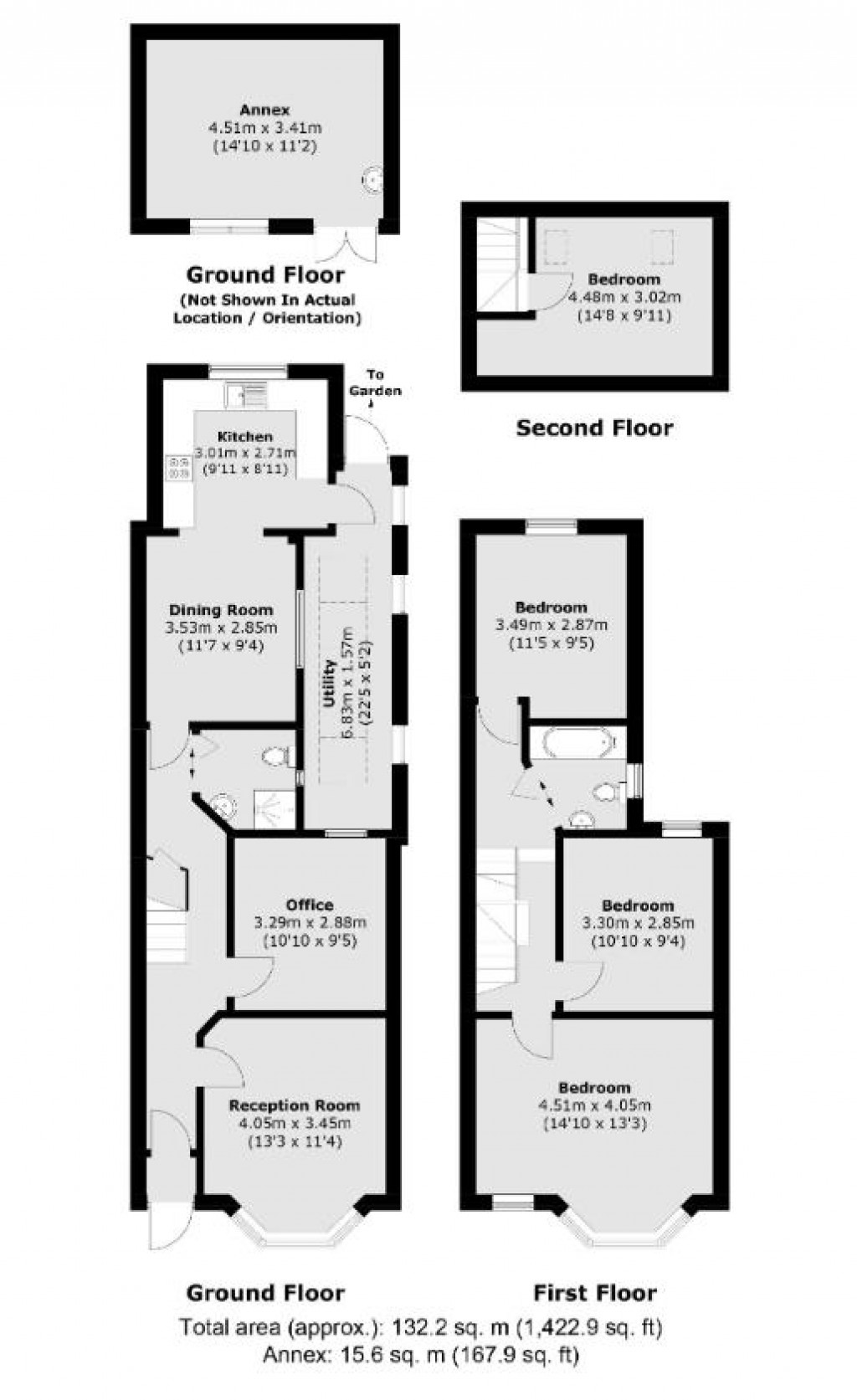 Floorplans For Northcote Avenue, Southall, UB1