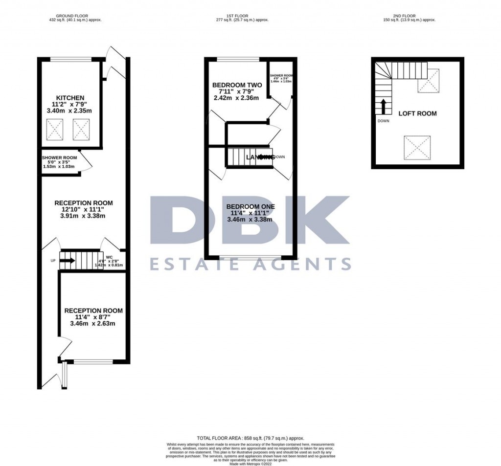 Floorplans For Myrtle Road, Hounslow, TW3