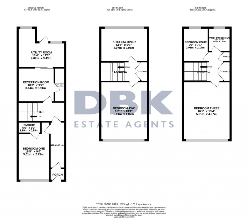 Floorplans For Corban Road, Hounslow, TW3