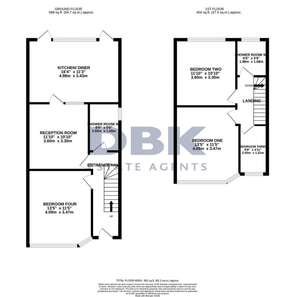 Floorplans For Mornington Crescent, Cranford, TW5