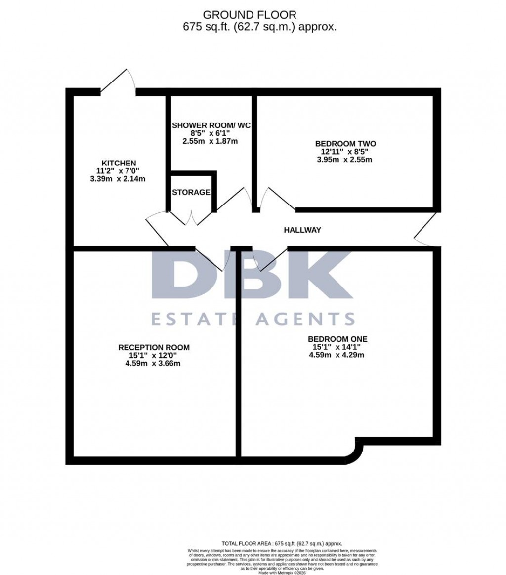 Floorplans For Worthing Road, Heston, TW5