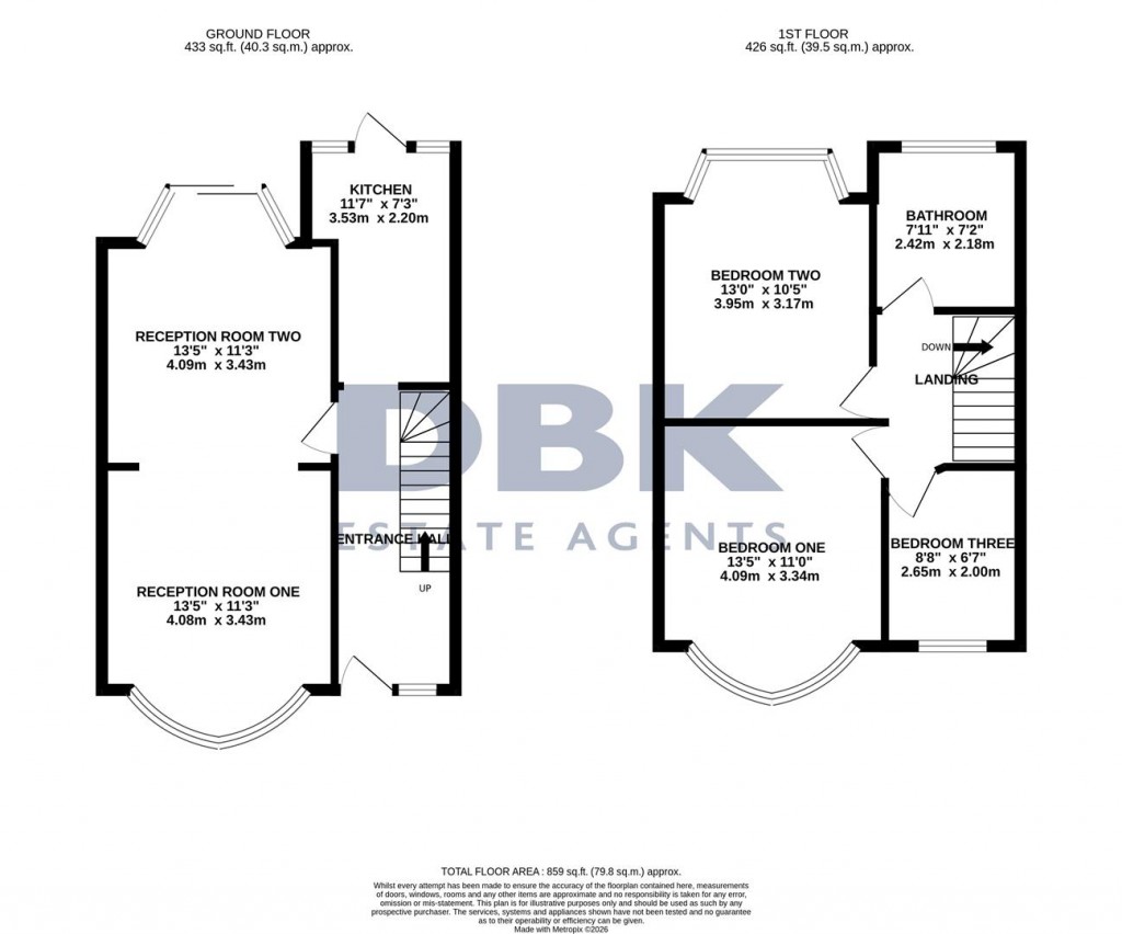 Floorplans For Central Avenue, Hounslow, TW3