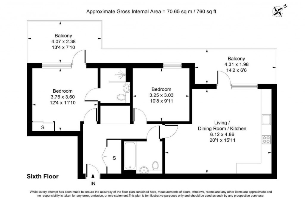 Floorplans For Goodwin House, Selbourne Avenue, Hounslow, TW3