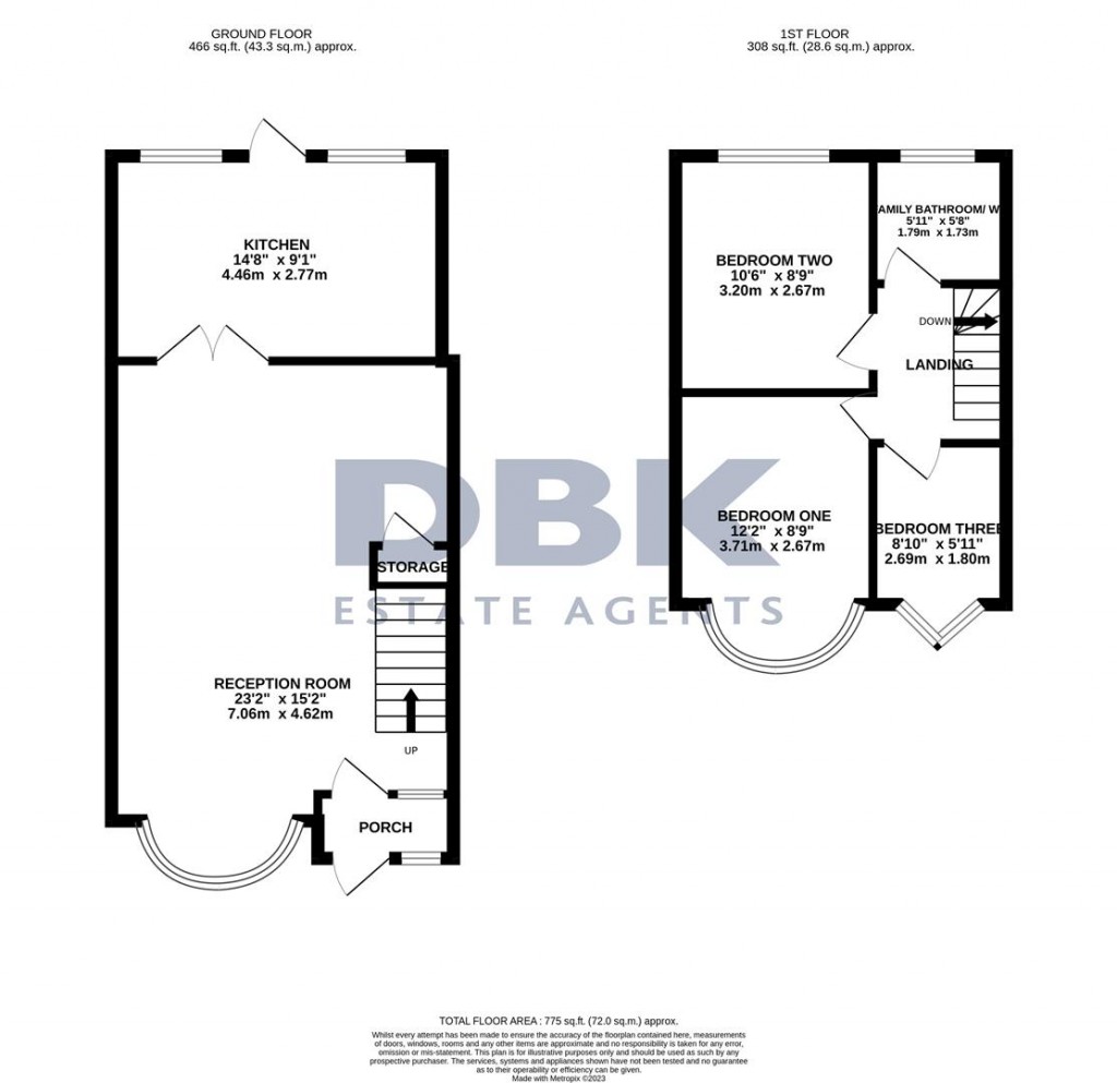 Floorplans For St. Crispins Close, Southall, UB1