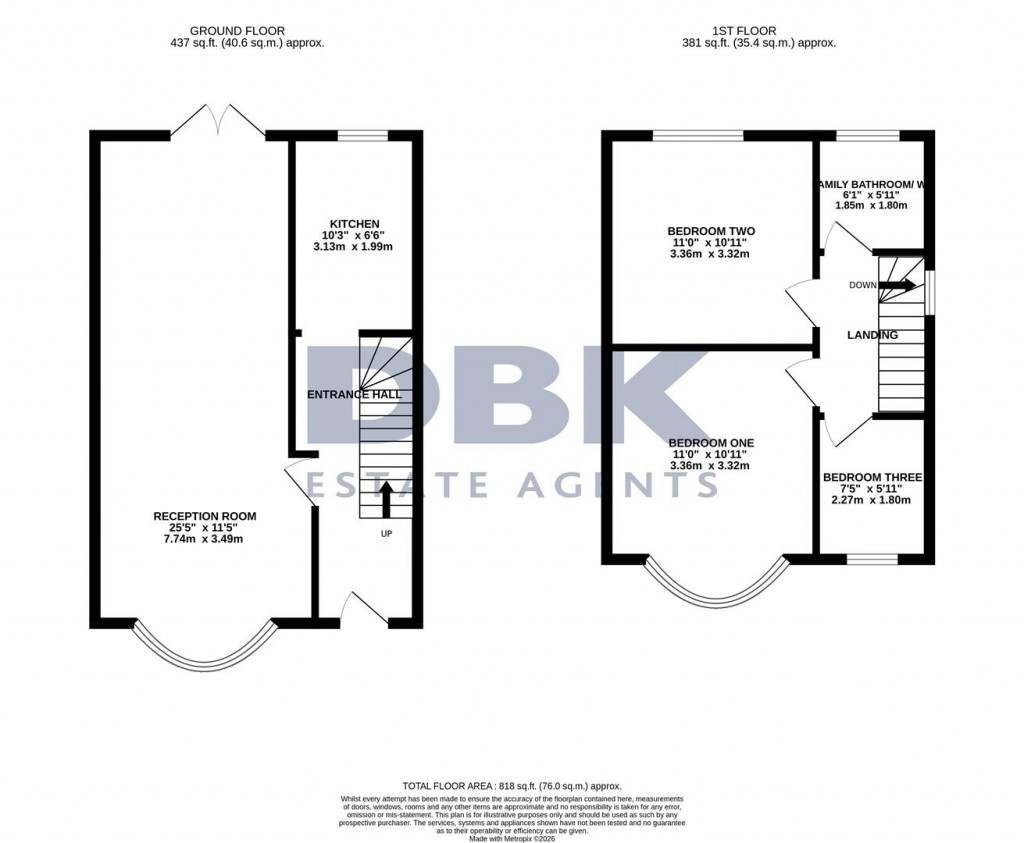 Floorplans For Eton Avenue, Heston, Hounslow, TW5