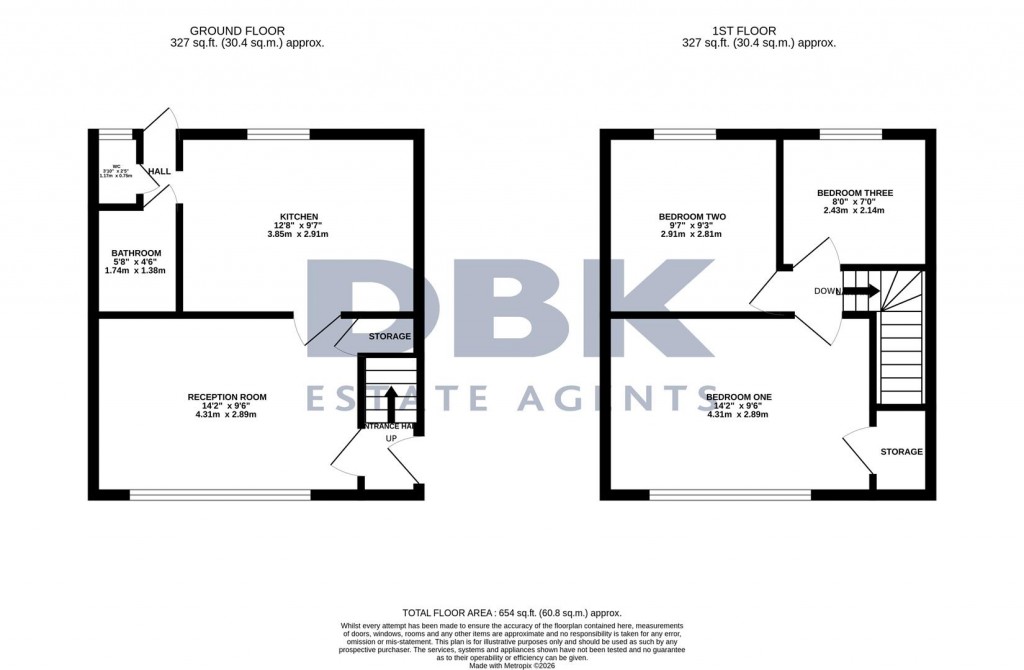 Floorplans For Charter Crescent, Hounslow, TW4
