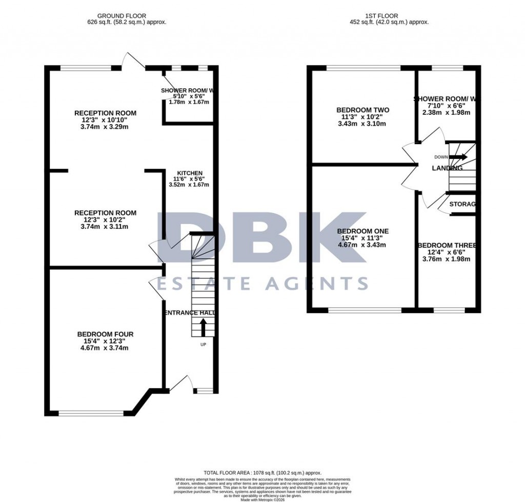 Floorplans For Wilton Road, Hounslow, TW4