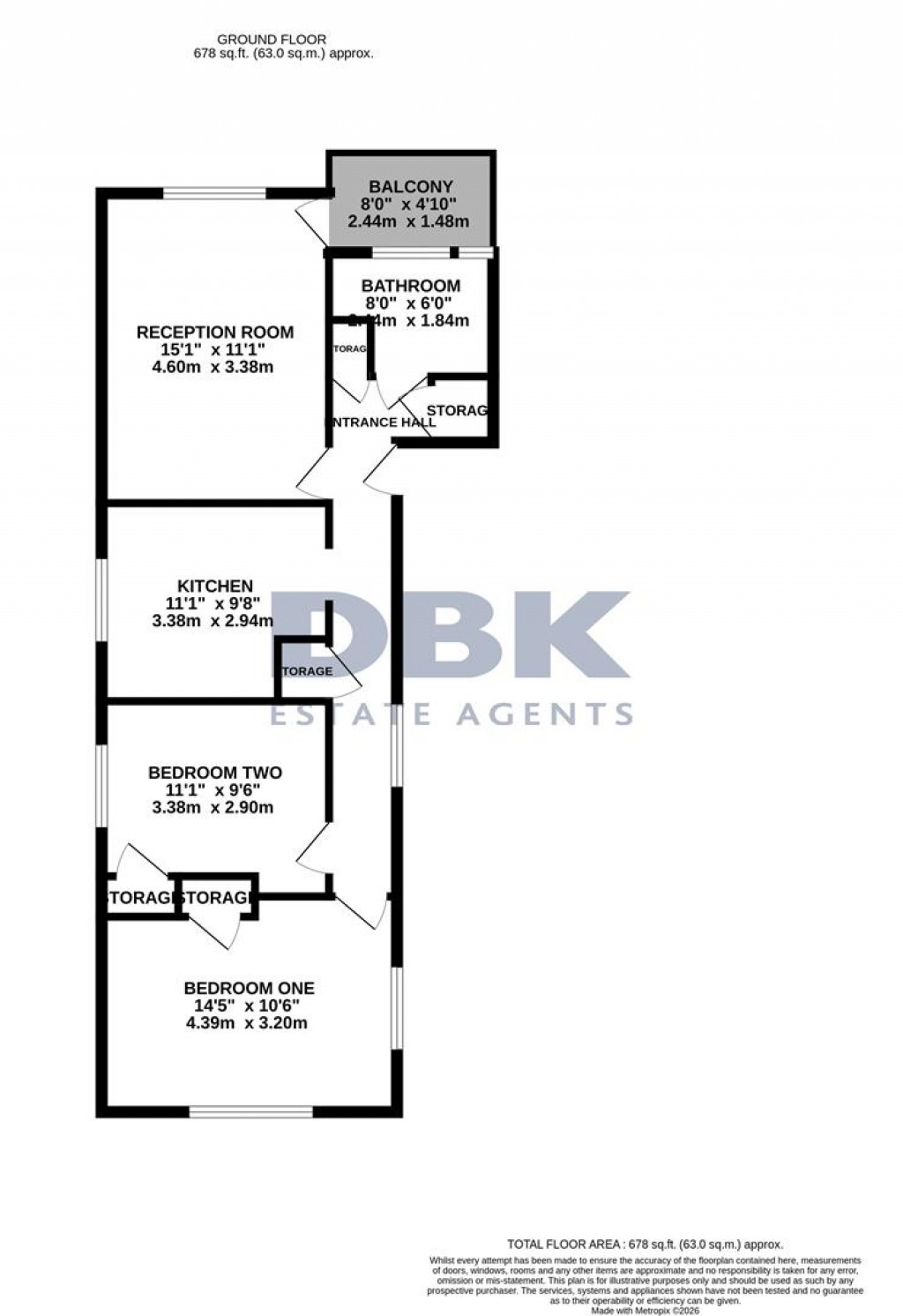Floorplans For Cobbs Road, Hounslow, TW4