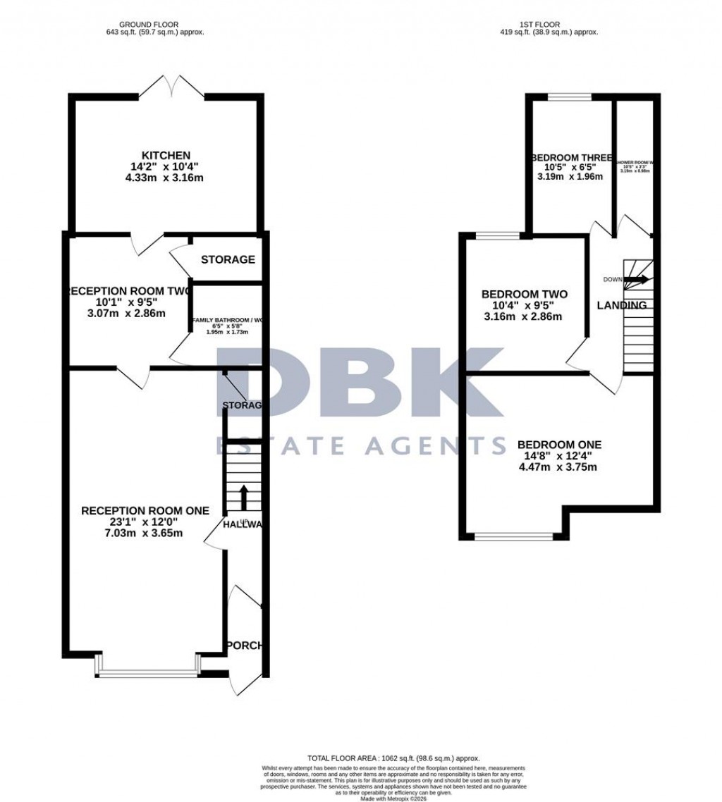 Floorplans For Victoria Avenue, Hounslow, TW3