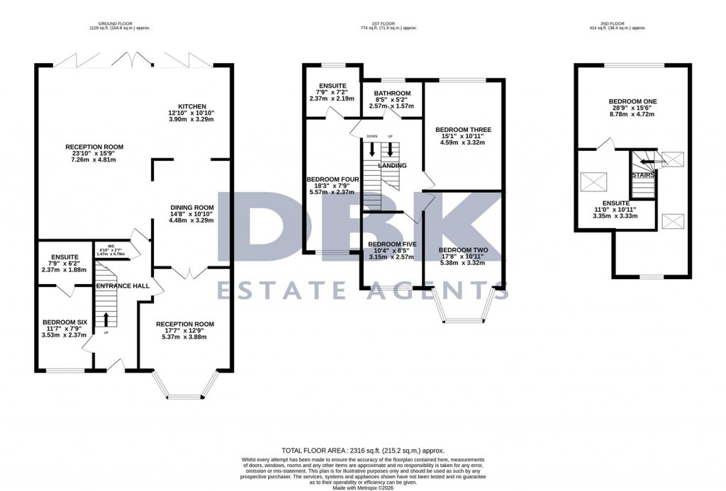 Floorplans For Lingwood Gardens, Osterley, TW7
