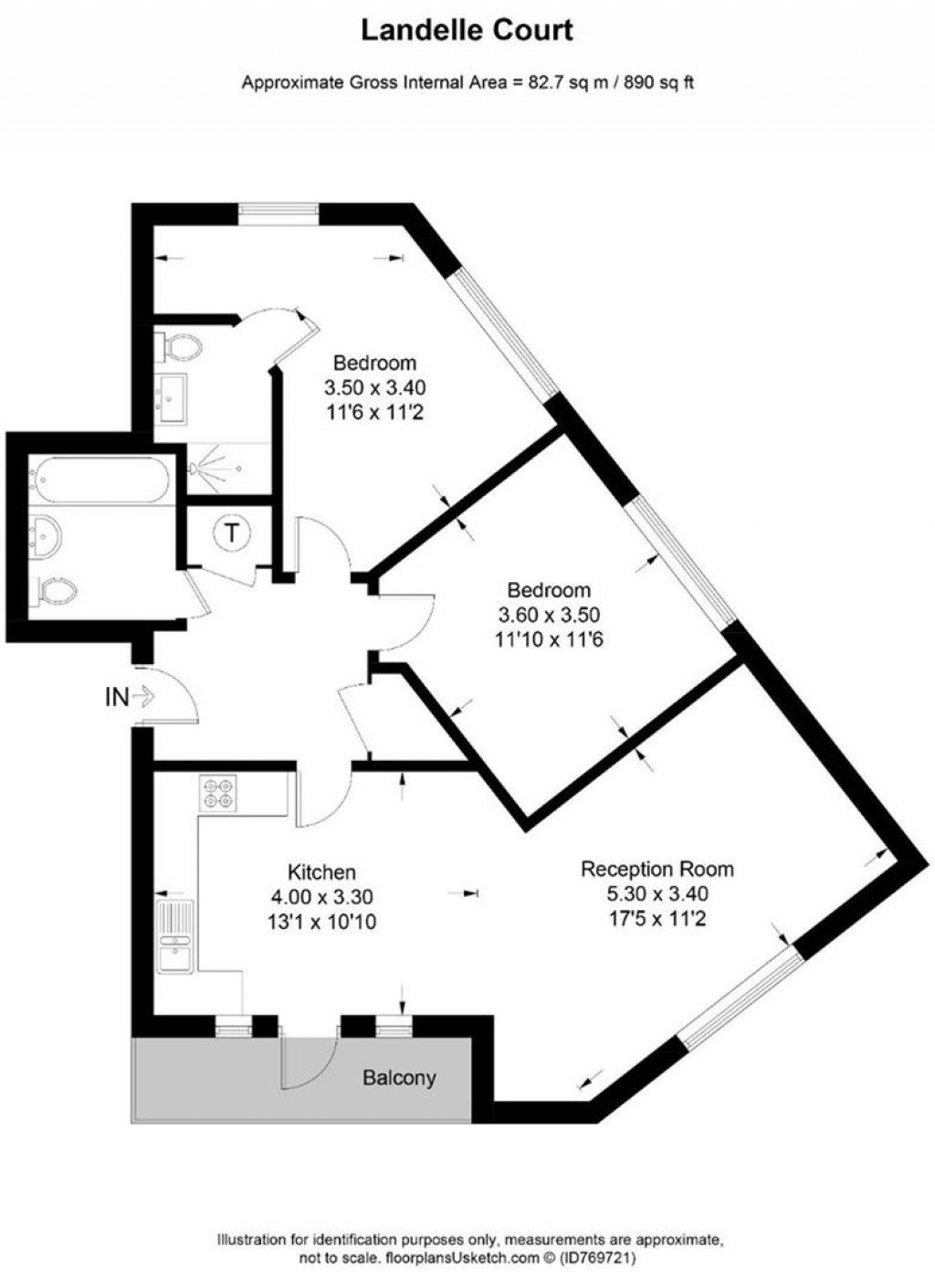 Floorplans For Landelle Court, Brabazon Road, Heston, TW5