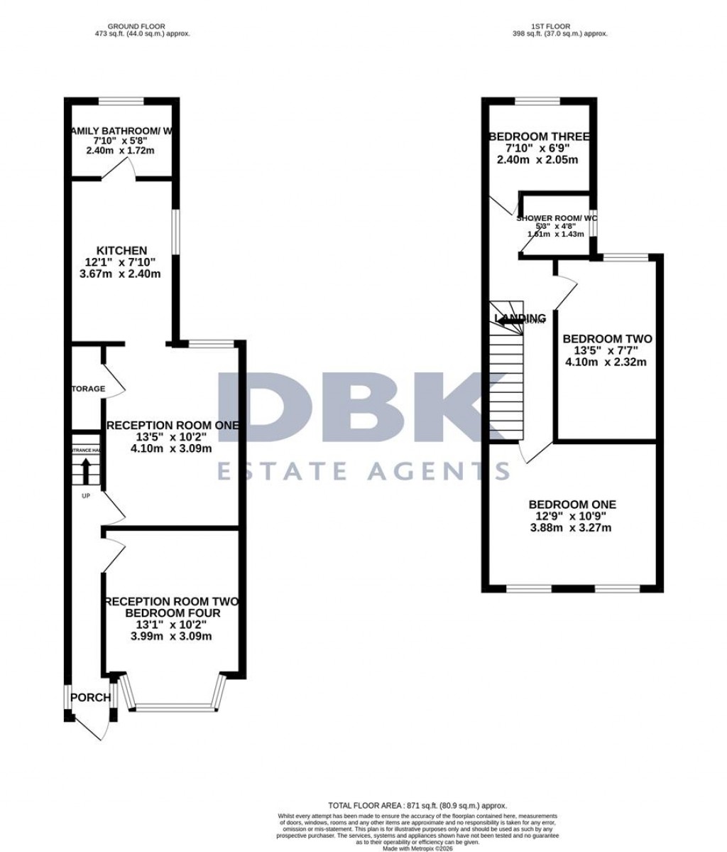 Floorplans For Featherstone Road, Southall, UB2
