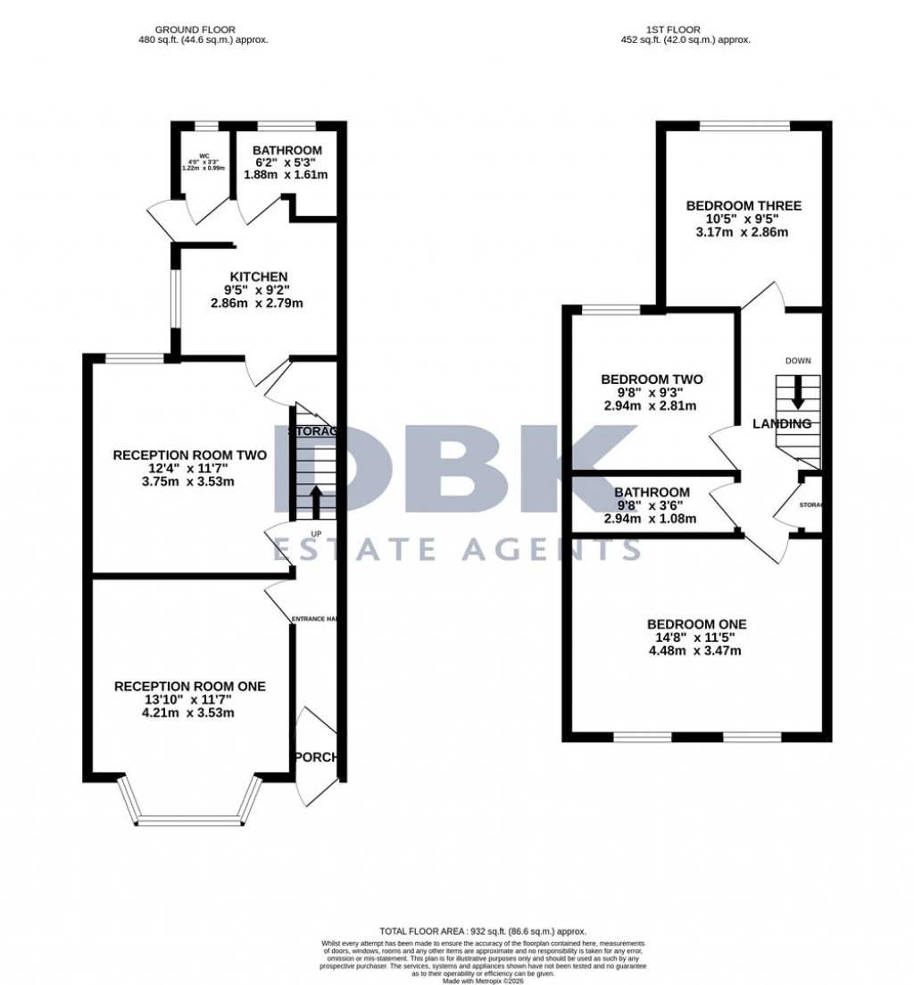 Floorplans For Rossindel Road, Hounslow, TW3