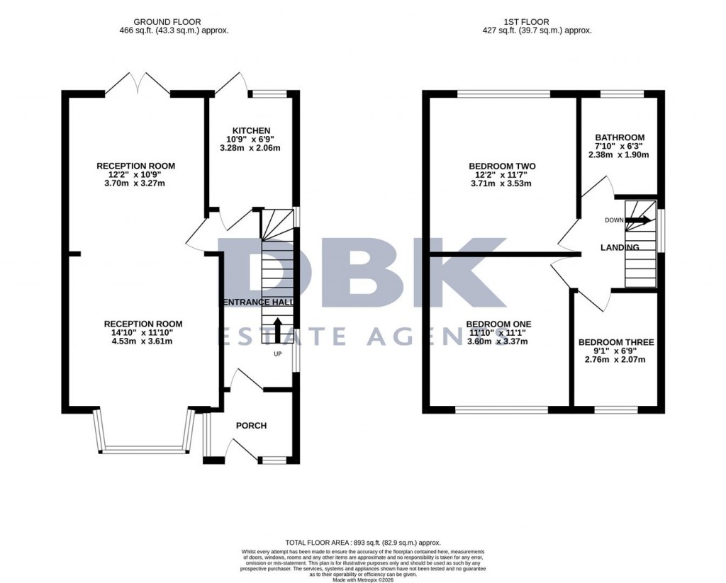 Floorplans For West Way, Heston, TW5