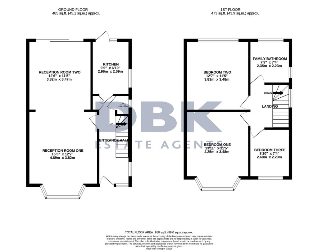 Floorplans For Hogarth Gardens, Heston, TW5