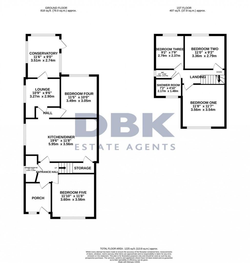Floorplans For Vicarage Farm Road, Hounslow, TW5